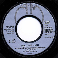 All Time High (The Theme Song From Octopussy)