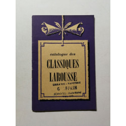 Catalogue des Classiques Larousse