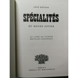 Specialites du monde entier. le livre de cuisine des plats nationaux