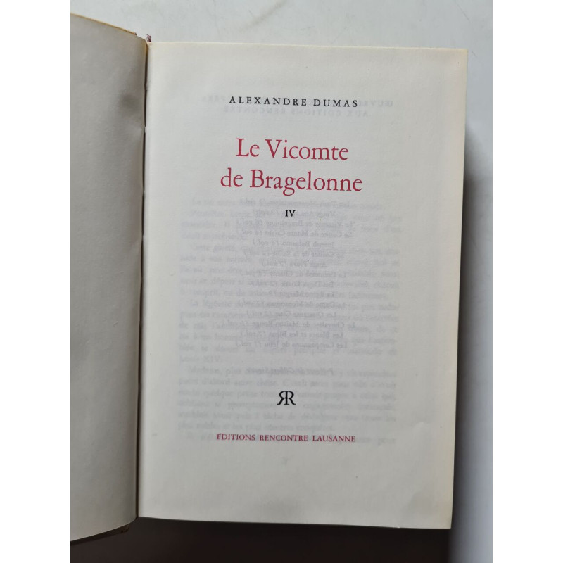 Le Vicomte de Bragelonne