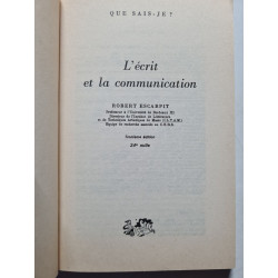 L'écrit et la communication