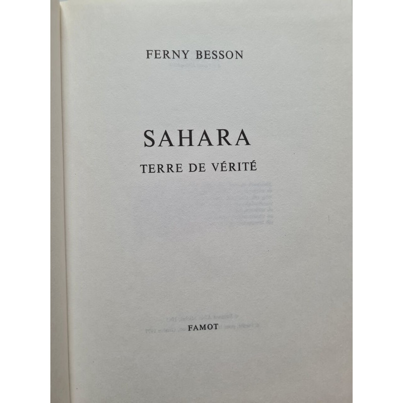 Sahara : terre de vérité