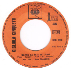 Le Bateau-Mouche / Quand La Fete Est Finie