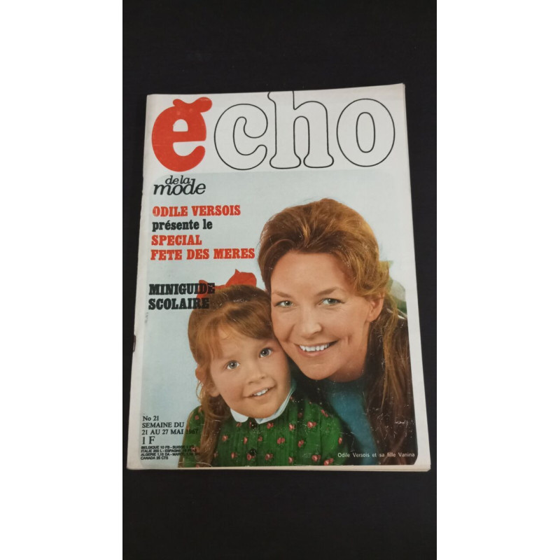 Echo De La Mode Nº21 - Odile Versois Special Fete Des Mares / Mai 1967