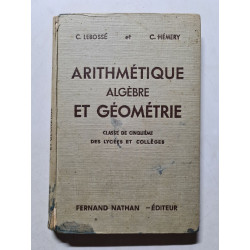 Arithmétique Algèbre et Géométrie