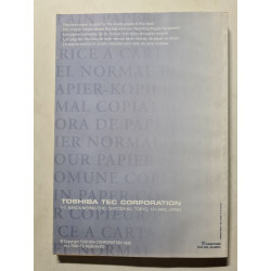 Toshiba plain paper copier operator's manual