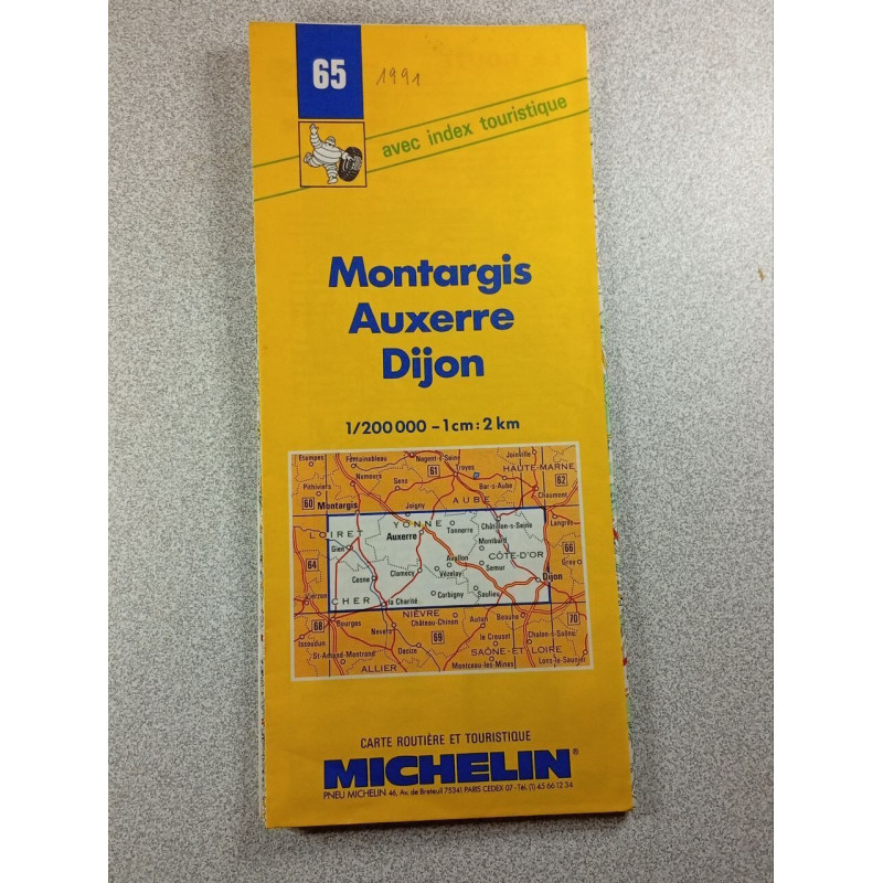 Michelin No.65 Montargis Auxerre Dijon