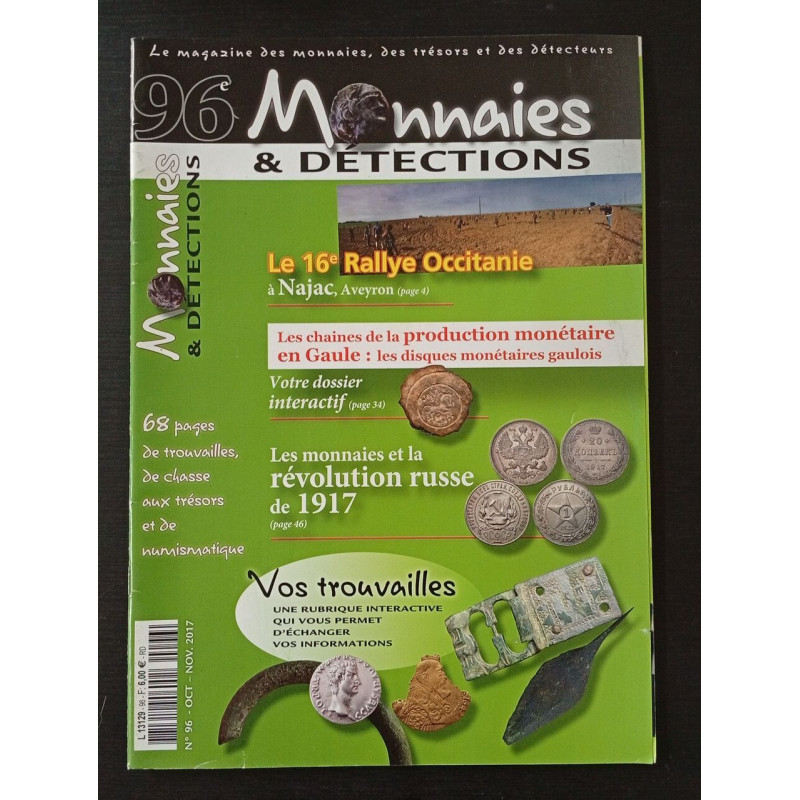 Monnaies et Détectios N.96 - Oct. - Nov. 2017