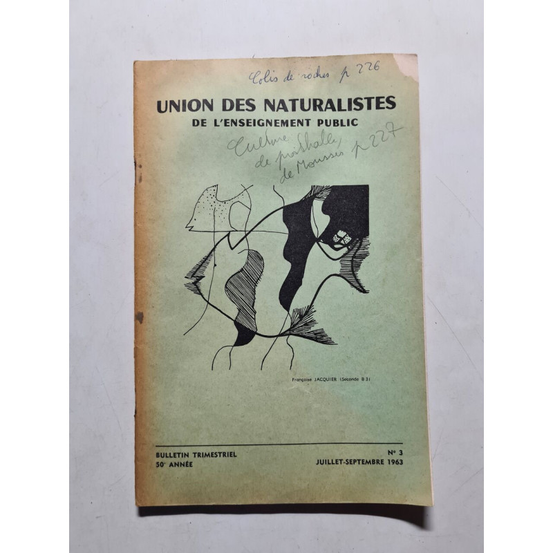 Union des Naturalistes de l'enseignement public nº 3 - 163