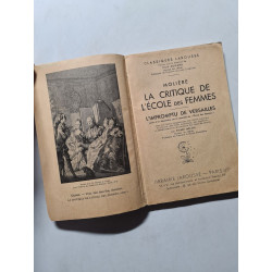 La Critique de l'école des femmes L'Impromptu de Versailles