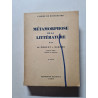 Métamorphose de la littérature