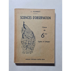 Sciences d'observation classe de 6 ème