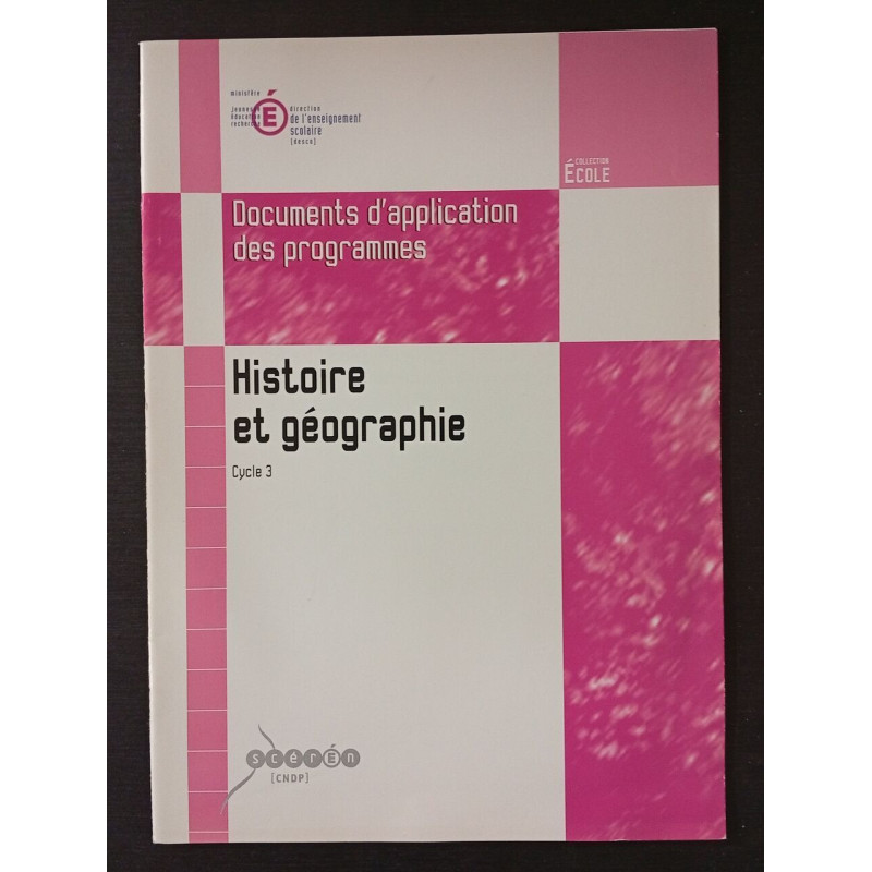La sensibilité l'imagination la création - histoire et géographie