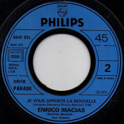 Melisa - Je Vous Apporte La Nouvelle