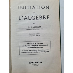Initiation à l'algèbre