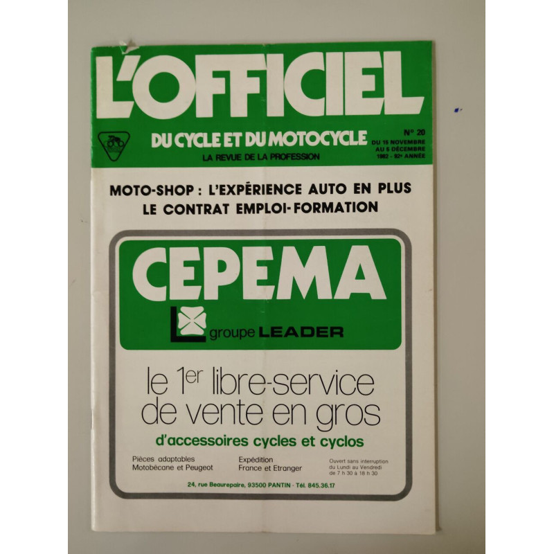 L'Officiel Du Cycle Et Du Motocycle n° 28
