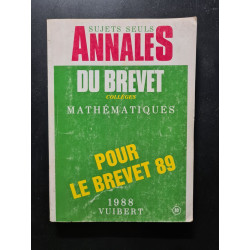 Annales du brevet collèges Mathématique 1988