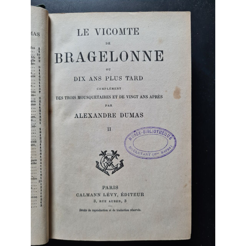 Le vicomte de bragelonne ou dix ans plus tard tome - II