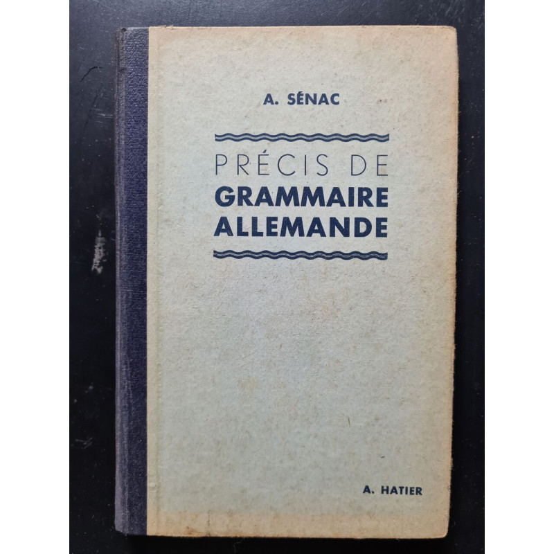 Précis de grammaire allemande