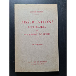 Dissertations littéraires et explications de textes
