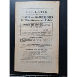 Bulletin de L'Union des Naturalistes