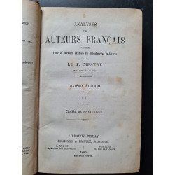 Analyse des auteurs français