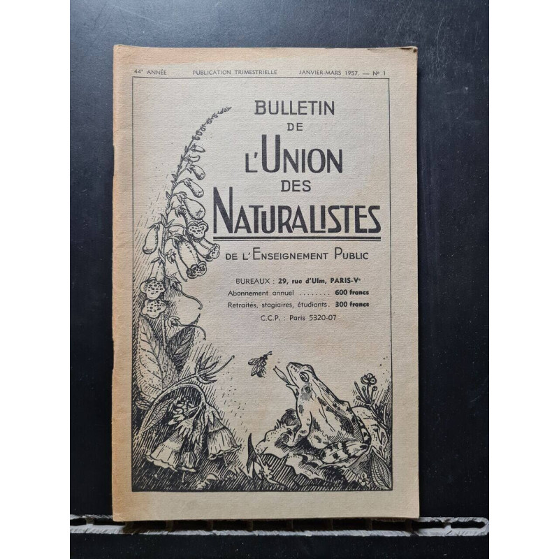 Bulletin de l'Union des Naturalistes