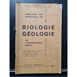 Biologie Géologie de l'enseignement public nº 1 1967