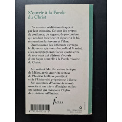 S'OUVRIR A LA PAROLE DU CHRIST: Maximes spirituelles