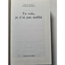 Tu vois je n'ai pas oublié