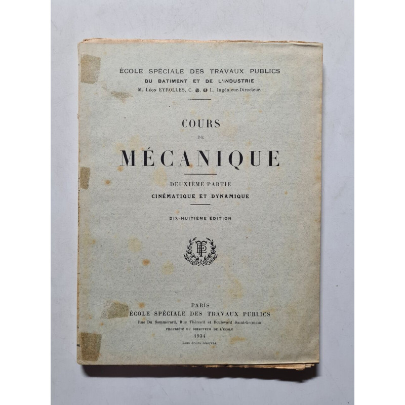 Cours de mécanique