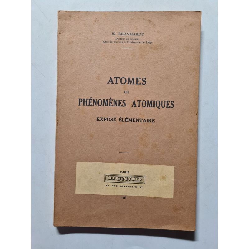 Atomes et phénomènes atomiques