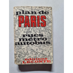 Plan de Paris rues métro autobus