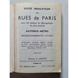 Plan de Paris rues métro autobus