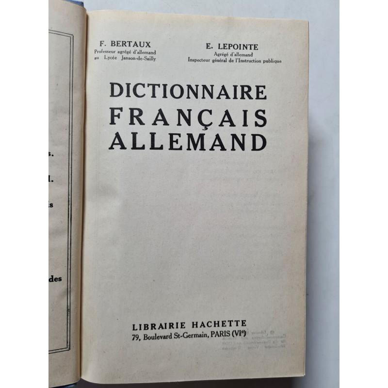 Dictionnaire français allemand