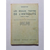Les beaux textes de l'antiquité