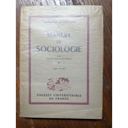 Manuel de sociologie tome premier