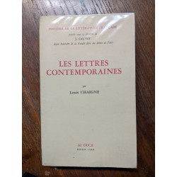 Les lettres contemporaines