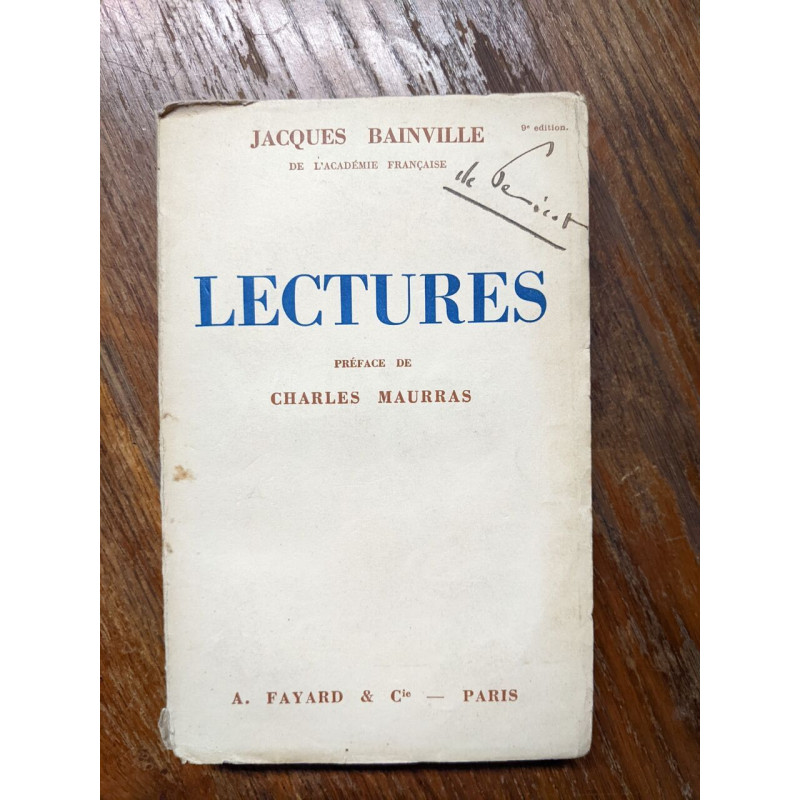 Lectures Charles Maurras