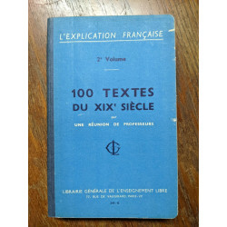 100 textes ou XIXe siècle 2º volume