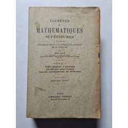 Éléments de mathématiques supérieures