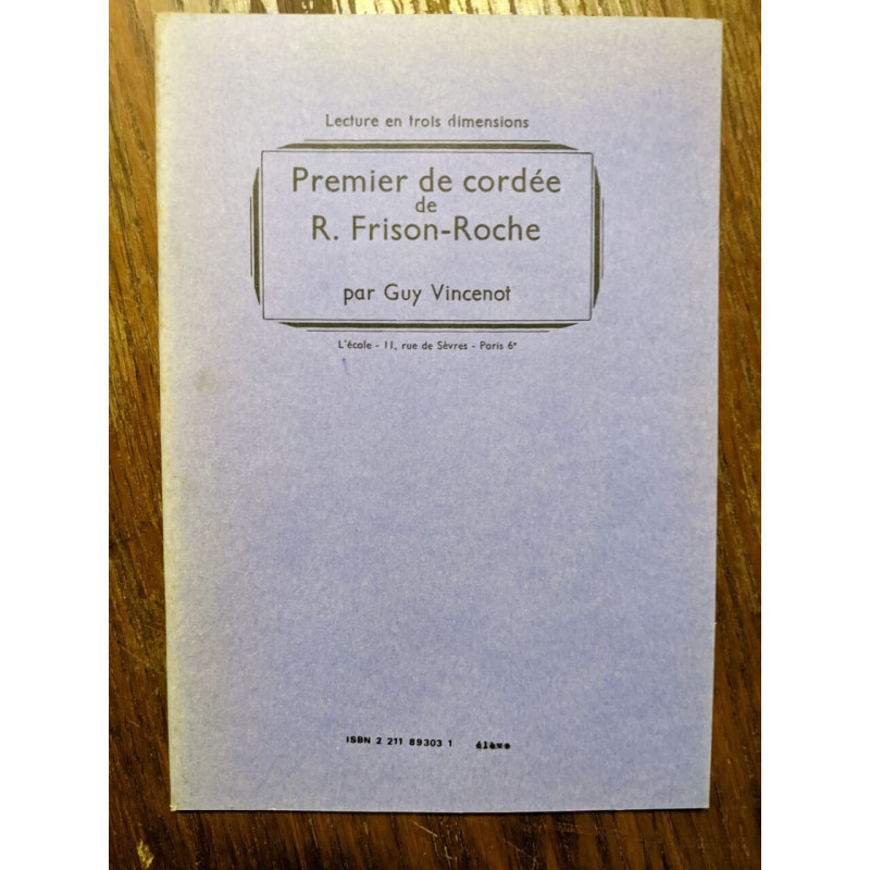 Premier de cordee par frison roche