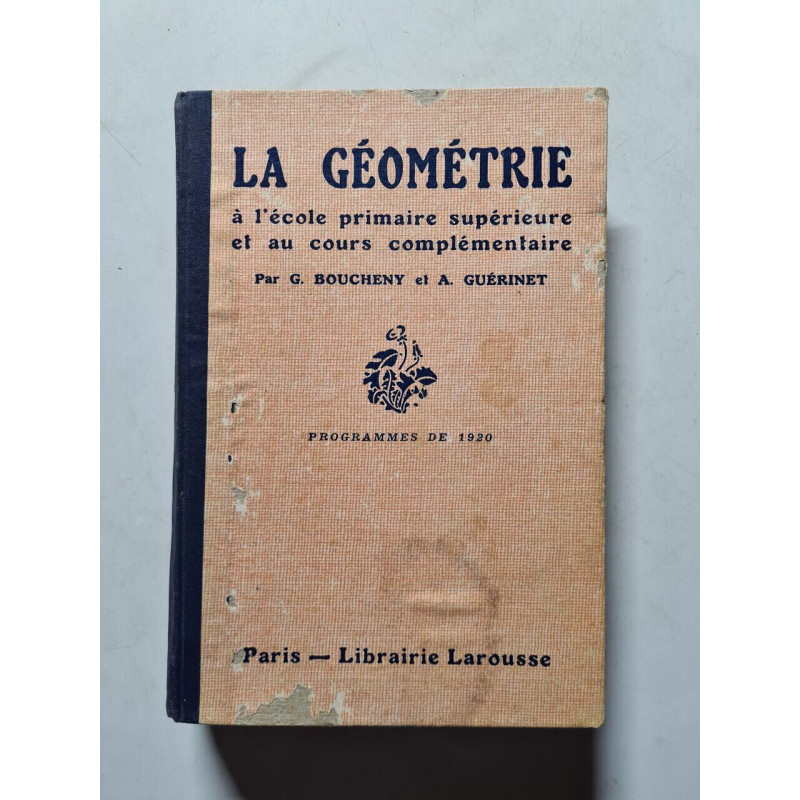 La Géométrie à l'école primaire supérieure et au cours complémentaire