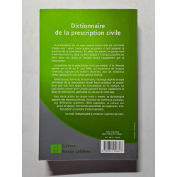 Dictionnaire de la prescription civile