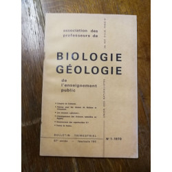 Biologie geologie de l'enseignement public nº 1 - 1970