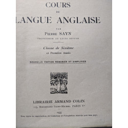Cours de langue anglaise