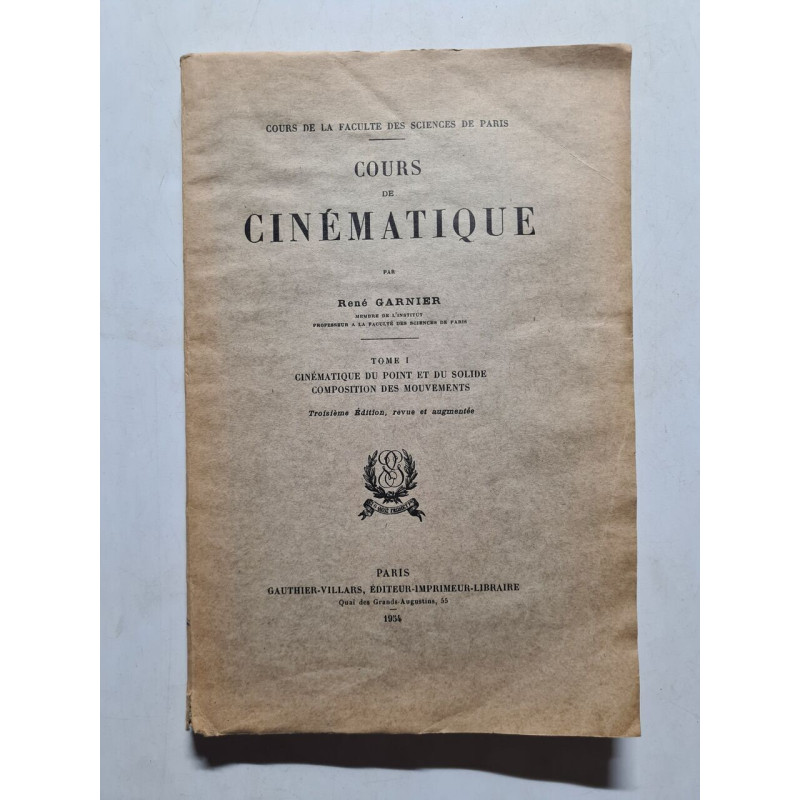 Cours de cinématique