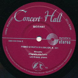 Piano Sonata In A Major K. 331