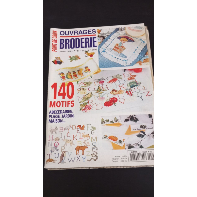Point de Croix Ouvrages de Broderie Nº11 / Juillet 1996