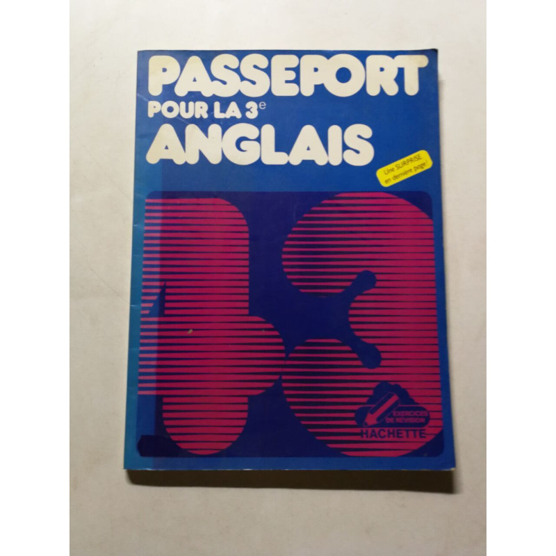 PASSEPORT POUR LA 3e ANGLAIS